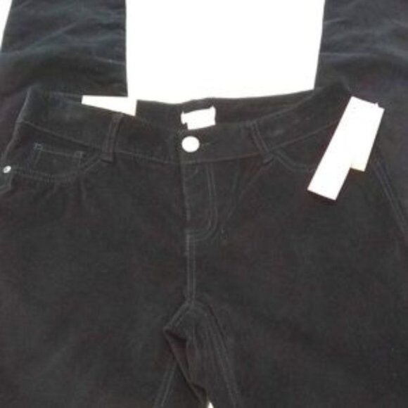 Xhilaration Target Black Velvet Like Skinny Pants Low Rise Size Junior's 7 NWT - Picture 2 of 12